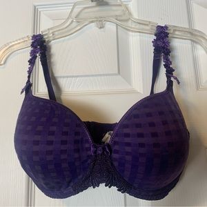 Purple daisy bra converts to racer back 34E